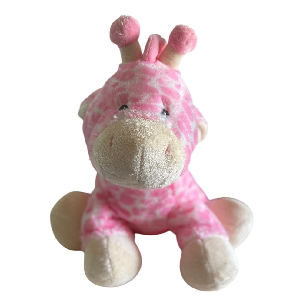 Baby Ganz Jamie Giraffe Large Plush Pink White 16 in. Soft Stuffed Animal BG2929